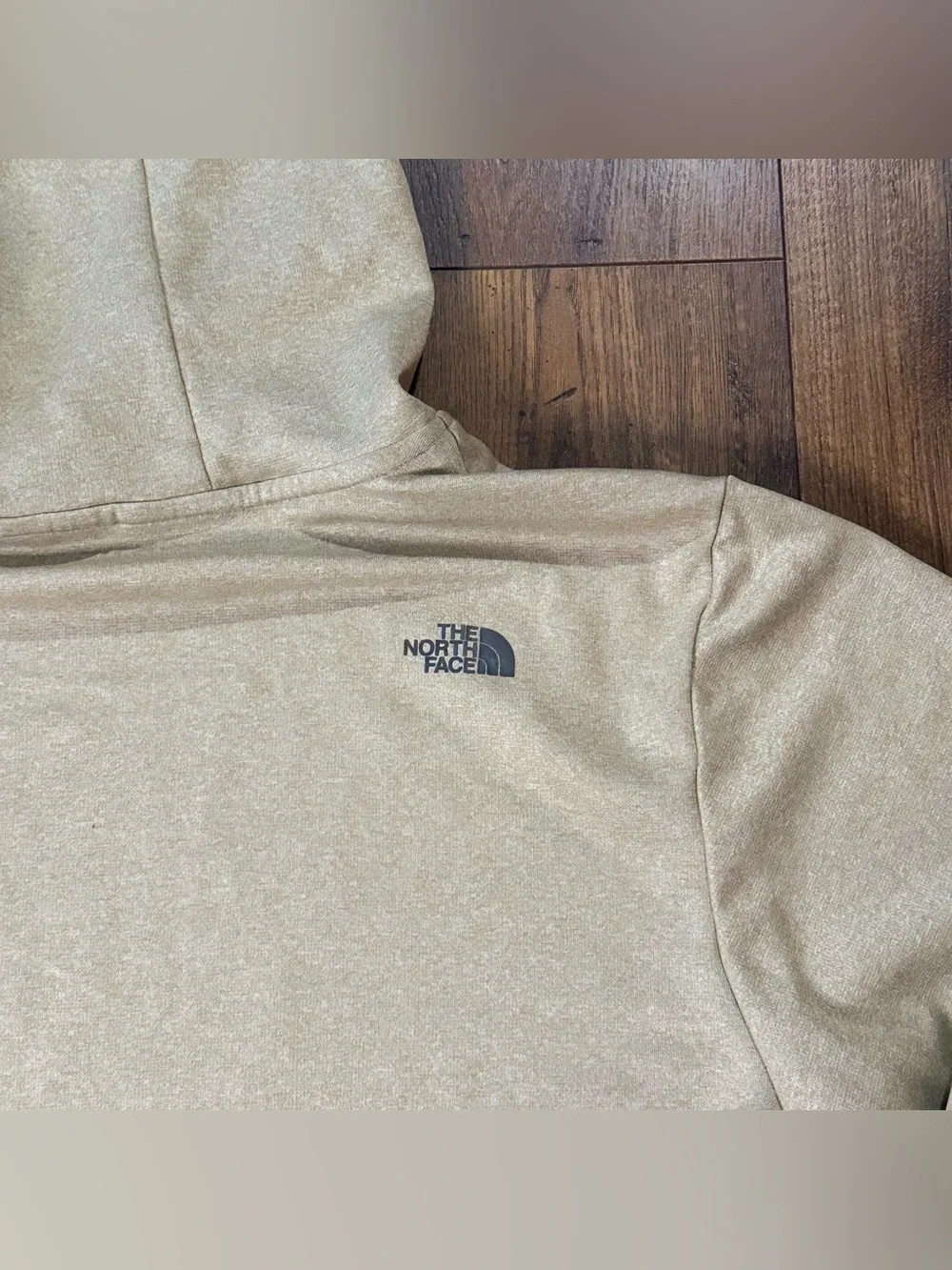 The North Face Men’s XL Pullover Hoodie Beige Tan Half Dome Logo Fleece